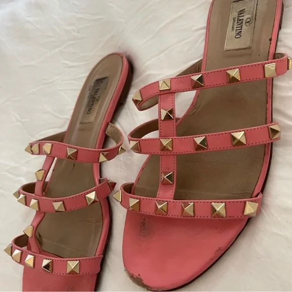 🔥sold🔥Authentic pink Valentino rockstud flats - size 39 - Picture 6 of 9